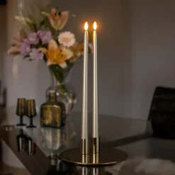 Star Trading AB LED Antiklys Lange Metallic Guld - Oppyntning|Hjem & Husholdning