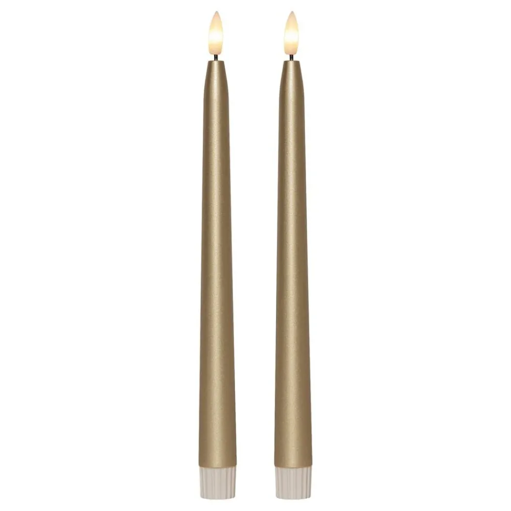 Clearance Star Trading AB LED Antiklys Metallic Guld