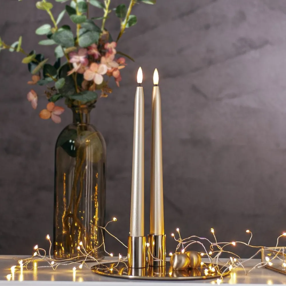 Clearance Star Trading AB LED Antiklys Metallic Guld