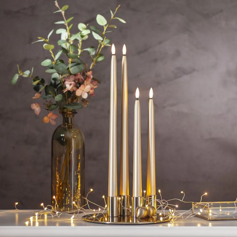 Clearance Star Trading AB LED Antiklys Metallic Guld