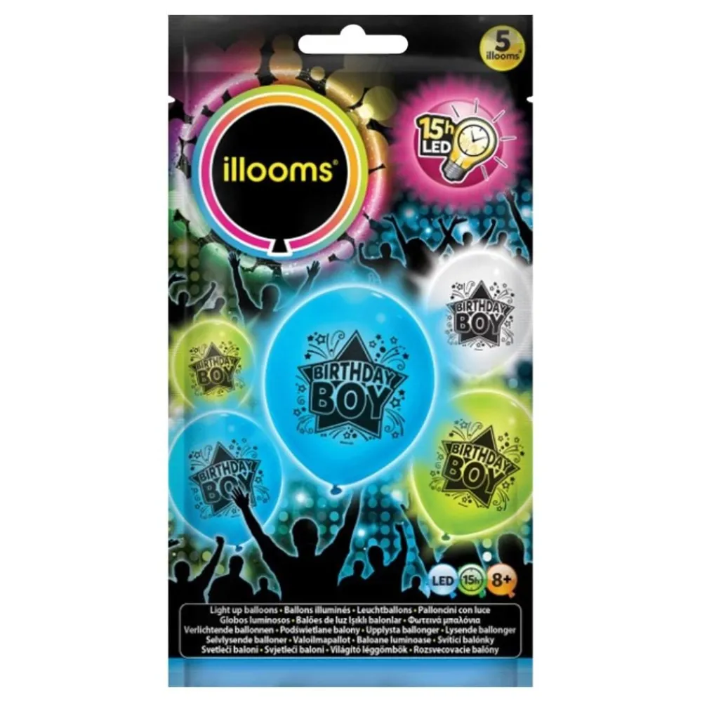 Hisab/Joker Company AB LED-Balloner Birthday Boy - Balloner