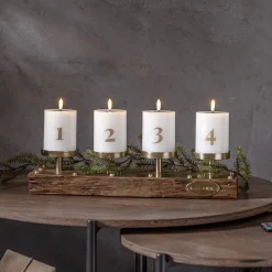 Star Trading AB LED Bloklys Flamme Advent - Hjem & Husholdning