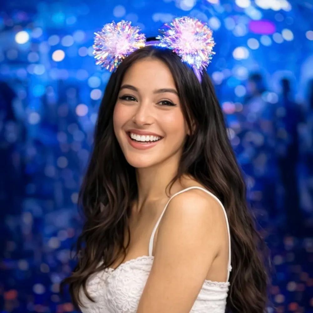 Outlet Boland Party Partners B.V. LED Hårbøjle Pompom