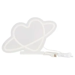 Kidek AB LED-lampe Planet Heart med Neon-effekt - Hjem & Husholdning