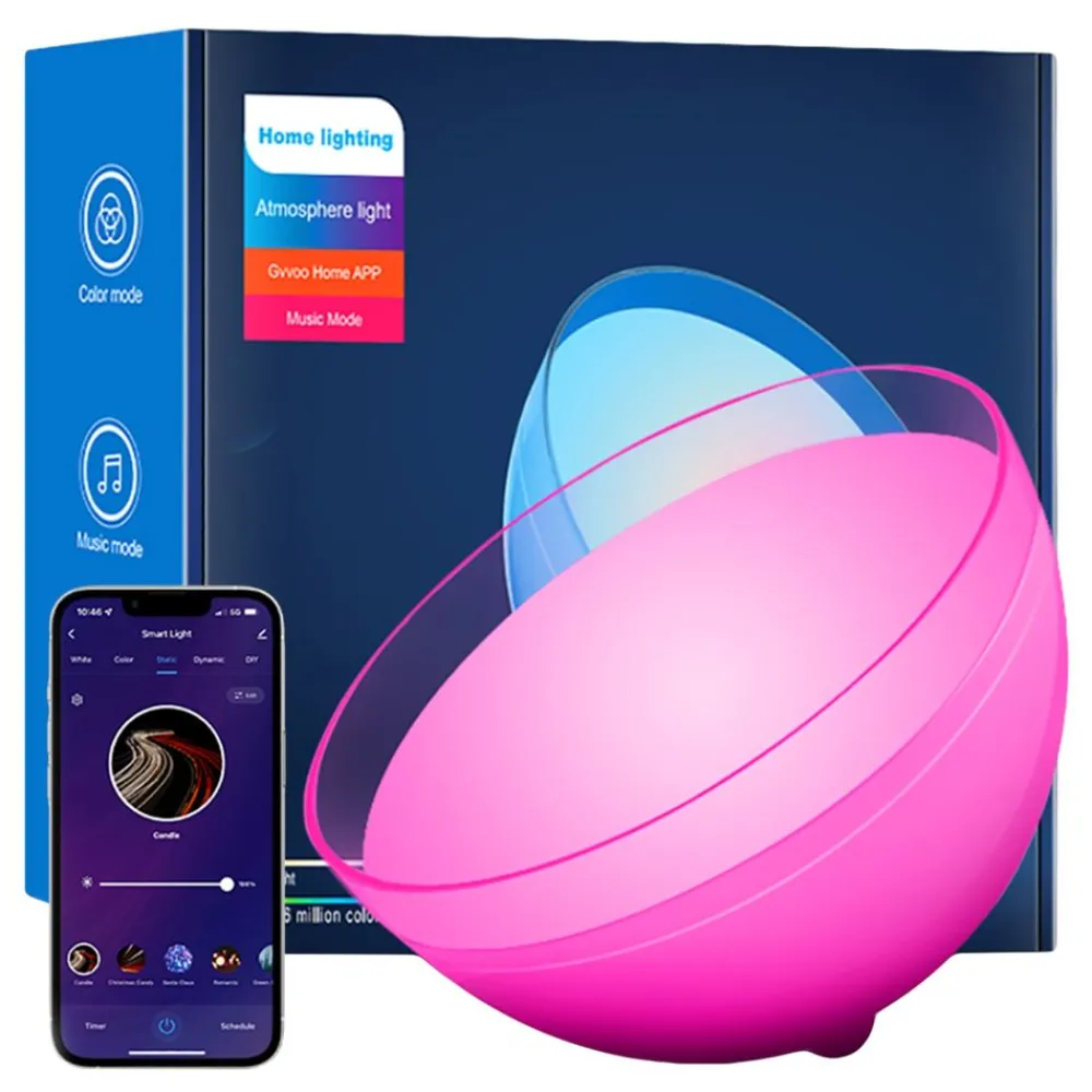 The Glowhouse Ltd LED-Lampe Rund WiFi - Hjem & Husholdning