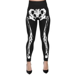 Boland Party Partners B.V. Leggings Skelet - Tilbehør|Udklædningskostumer