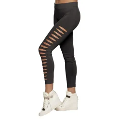 Boland Party Partners B.V. Leggings Sorte med Huller - Tilbehør