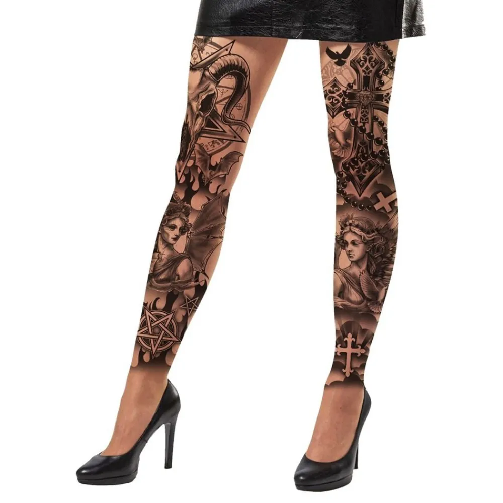 Fiestas Guirca, S.L Leggings Tatoveringer Gothic - Tilbehør|Sminke