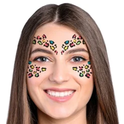 Online Fiestas Guirca, S.L Leopard Glitter Selvklæbende Makeup
