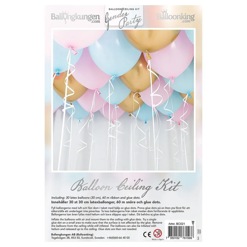 Ballongkungen AB Loftballoner Gender Reveal - Oppyntning|Balloner