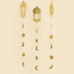 CG Global Products Ltd Loftdekorationer Eid Mubarak Guld - Oppyntning