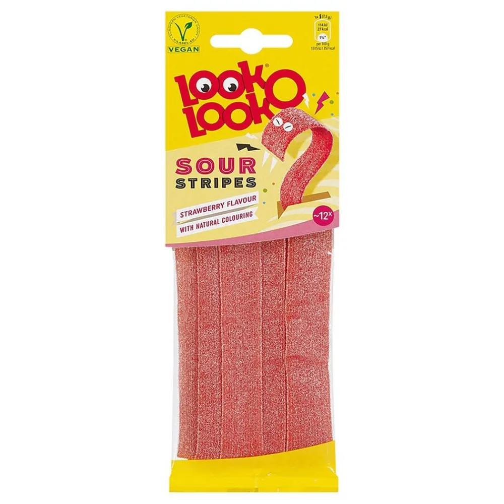 Hultén försäljning AB Look-O-Look Jordbær Sour Stripes