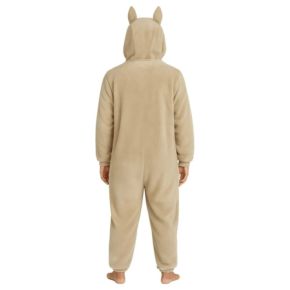 Fiestas Guirca, S.L Lulu Monster Beige Onesie Dame Kostume - Tøj|Udklædningskostumer