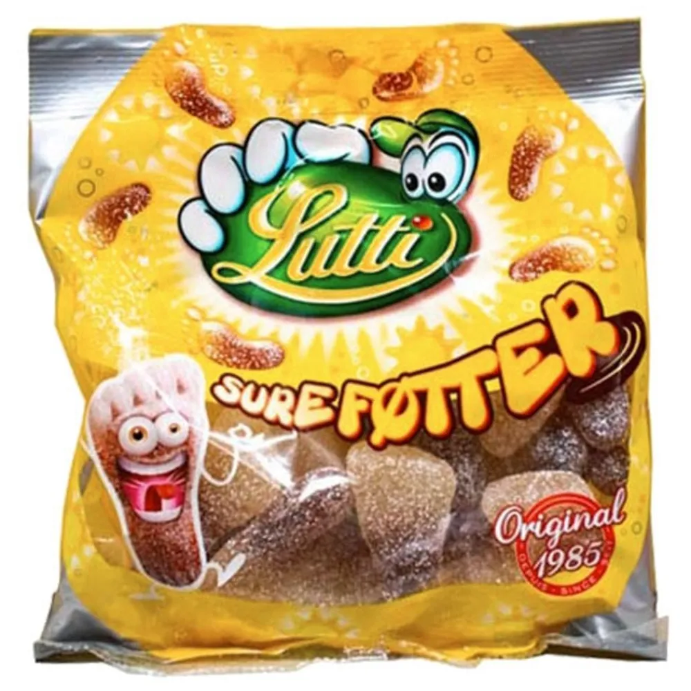 ERT Godis AB Lutti Sure Fødder i Pose - Slik