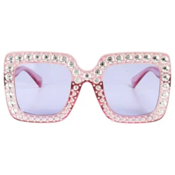 New Hisab/Joker Company AB Lyserøde Briller med Strass