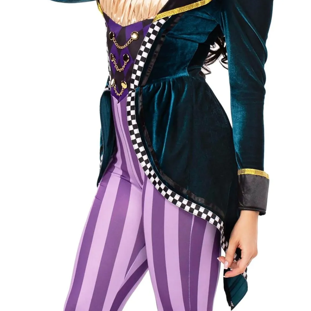 Leg Avenue Europe Mad Hatter Jumpsuit Deluxe Kostume