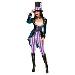 Leg Avenue Europe Mad Hatter Jumpsuit Deluxe Kostume