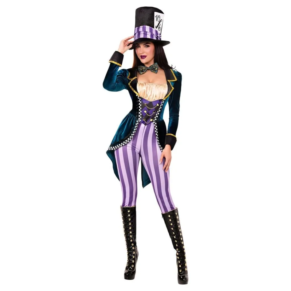 Leg Avenue Europe Mad Hatter Jumpsuit Deluxe Kostume