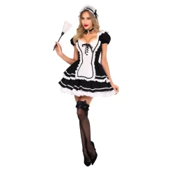 Outlet Leg Avenue Europe Maid to Flirt Kjole Deluxe Kostume