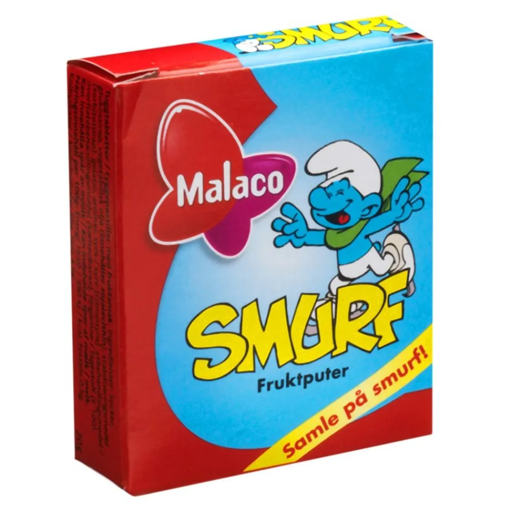 Outlet ERT Godis AB Malaco Smurf Frugtpuder Pastiller