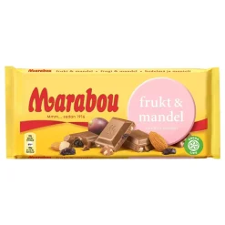 ERT Godis AB Marabou Frugt & Mandel Chokoladebar - Slik