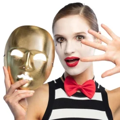 Boland Party Partners B.V. Maske Mimer Guld - Masker