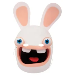 Ptit Clown Maske Raving Rabbids™ i Pap - Kostumetema|Masker
