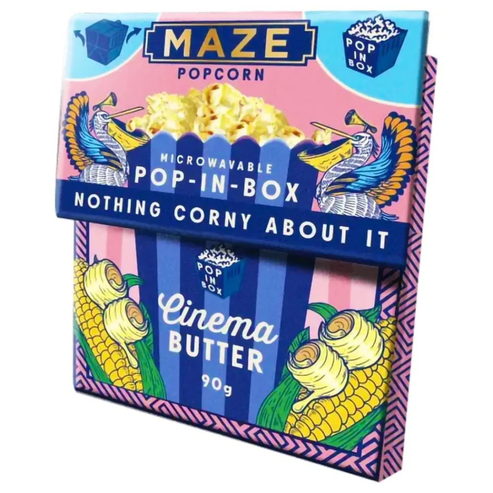 Outlet USA Godis AB Maze Popcorn Pop-In-Box Cinema Butter