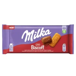 USA Godis AB Milka Mælkechokoladebar Lotus Biscoff