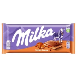 USA Godis AB Milka Mælkechokoladebar Toffee Creme - Slik