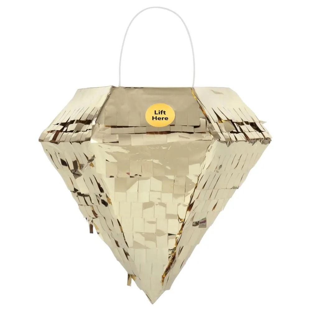Unique UK Inc t/as Unique Party Mini Piñata Diamant Guld - Oppyntning