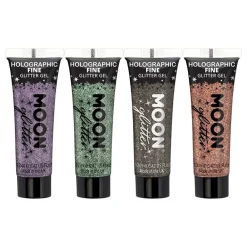 Rubies Netherland B.V. Moon Creations Holografisk Fine Glitter Gel - Tøj|Sminke