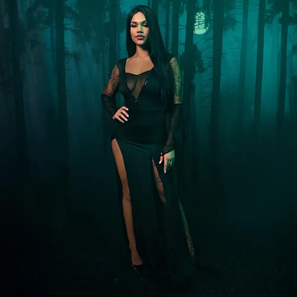 Leg Avenue Europe Morticia Kostume - Udklædningskostumer|Kostumetema