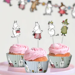 Clearance Design House 95 AB Muffinsforme Lyseblå/Grøn Mumi