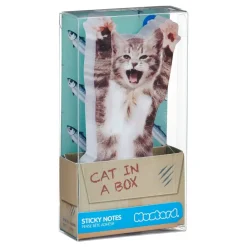 Hot Ohlsson & Lohaven AB Mustard Cat In A Box Sticky Notes
