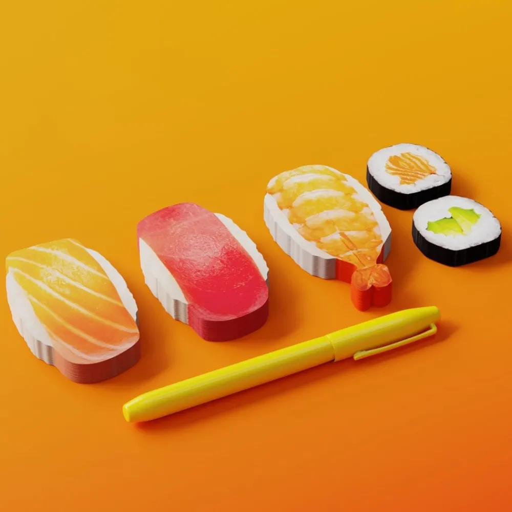 Sale Ohlsson & Lohaven AB Mustard Sushi Bento Sticky Notes