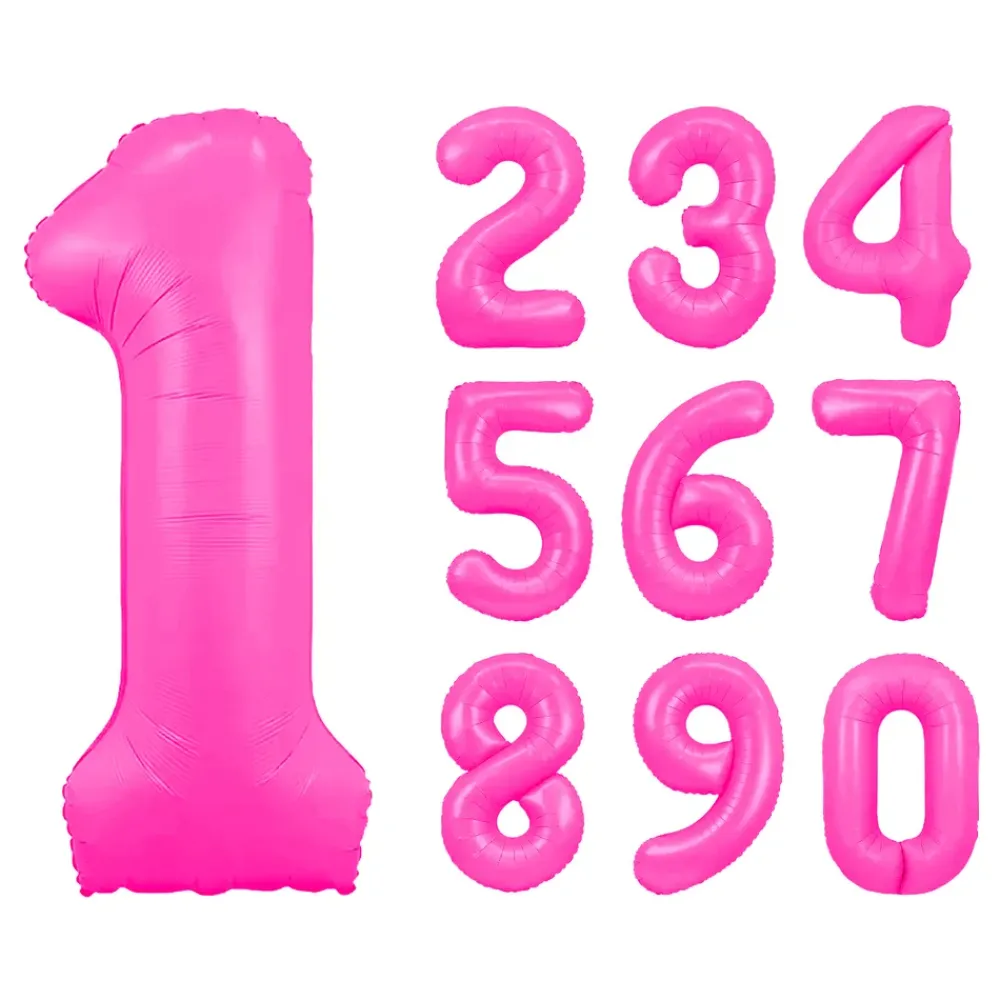 Ballongkungen AB Neonpink talballon - Balloner