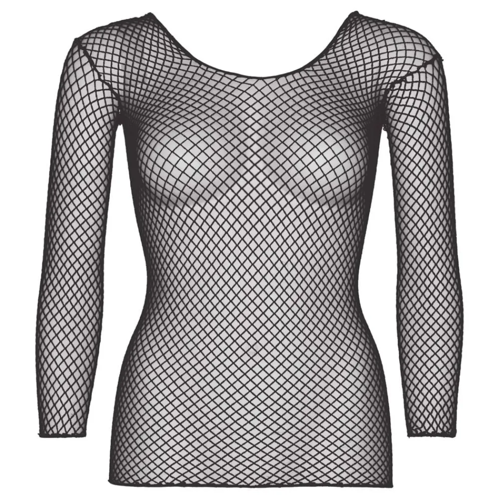 Leg Avenue Europe Nettrøje Sort Deluxe - Tøj|Tilbehør