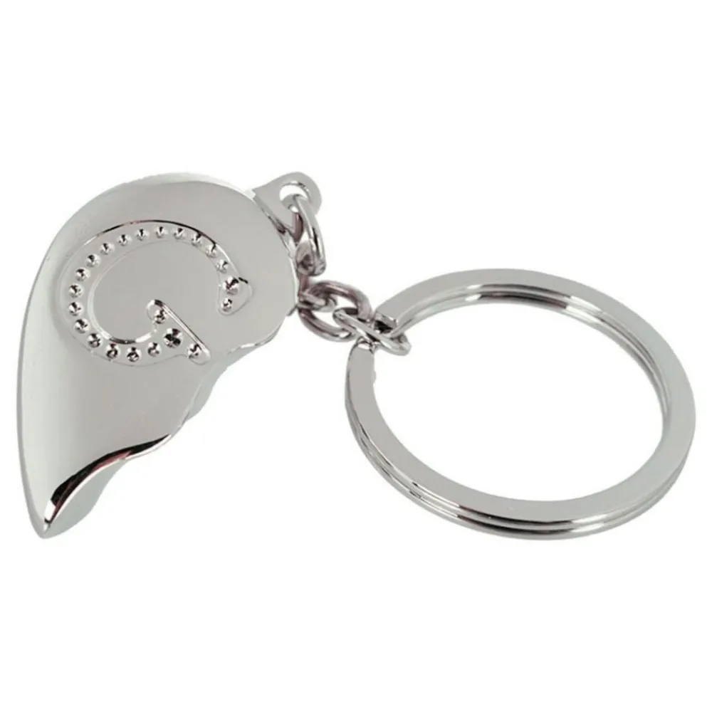 Out of the blue KG Nøglering Halvt Hjerte med Bogstav - Accessories