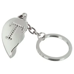 Out of the blue KG Nøglering Halvt Hjerte med Bogstav - Accessories
