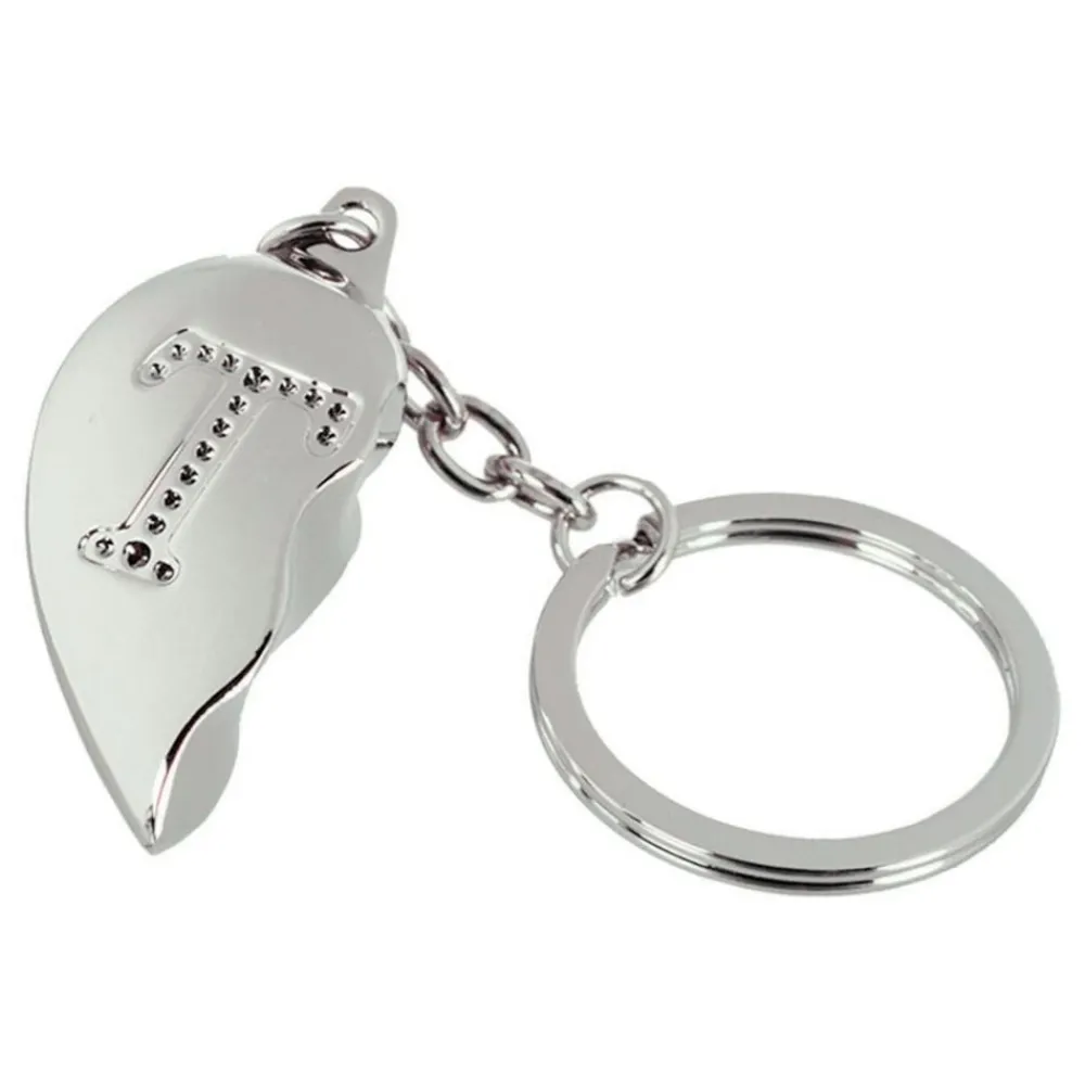 Out of the blue KG Nøglering Halvt Hjerte med Bogstav - Accessories