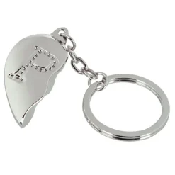 Out of the blue KG Nøglering Halvt Hjerte med Bogstav - Accessories