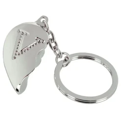 Out of the blue KG Nøglering Halvt Hjerte med Bogstav - Accessories