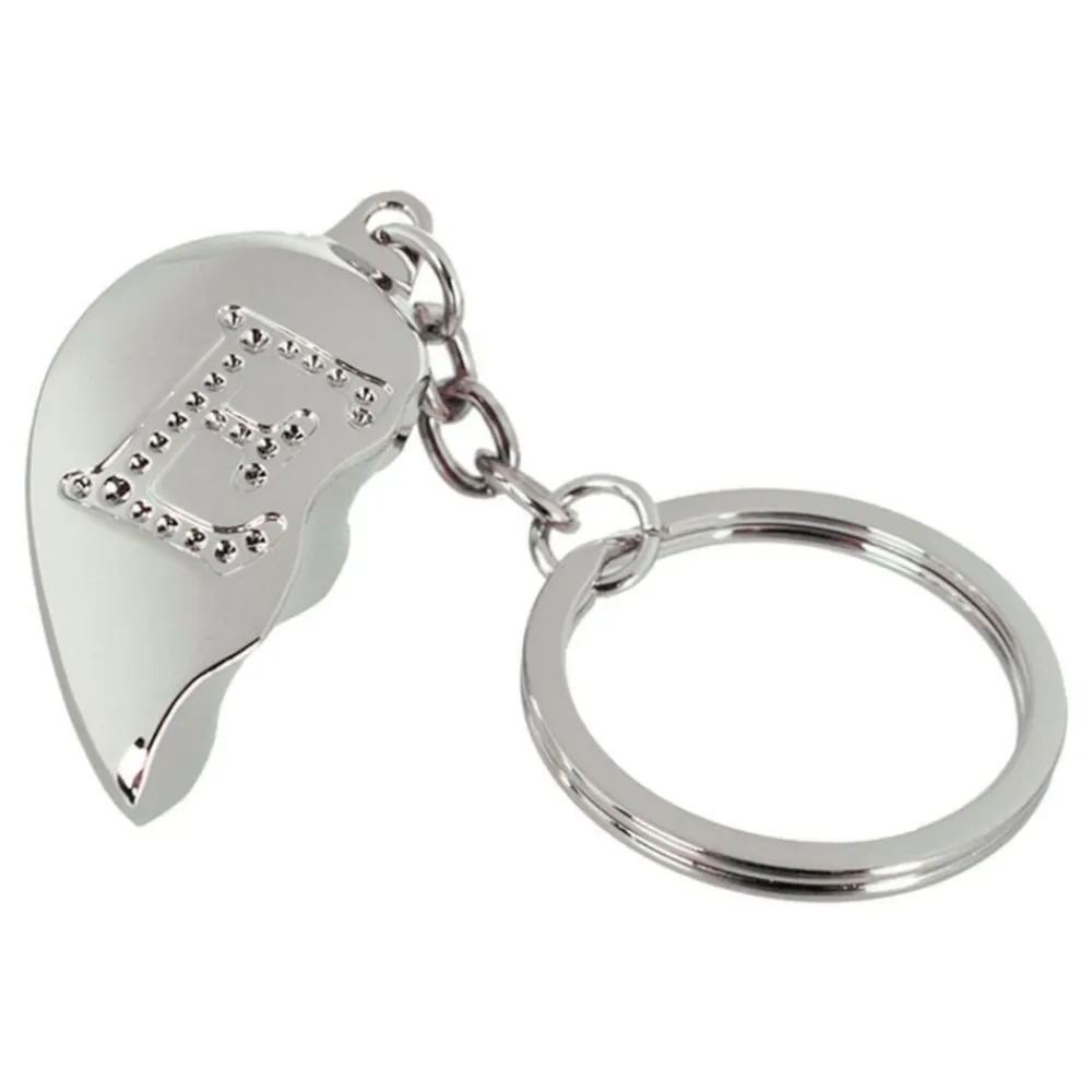Out of the blue KG Nøglering Halvt Hjerte med Bogstav - Accessories