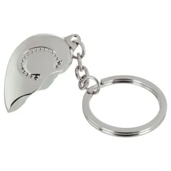 Out of the blue KG Nøglering Halvt Hjerte med Bogstav - Accessories