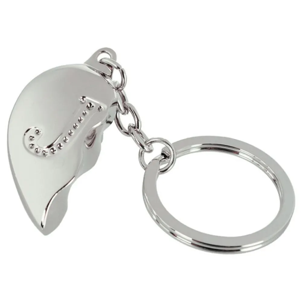 Out of the blue KG Nøglering Halvt Hjerte med Bogstav - Accessories