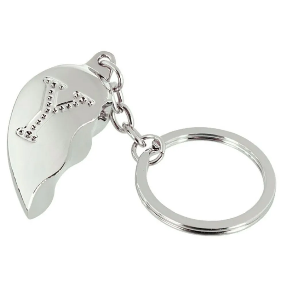 Out of the blue KG Nøglering Halvt Hjerte med Bogstav - Accessories