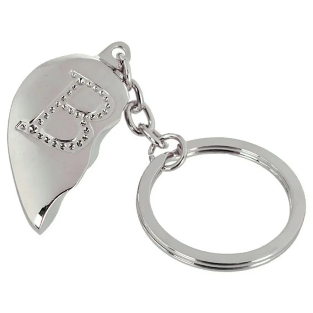 Out of the blue KG Nøglering Halvt Hjerte med Bogstav - Accessories