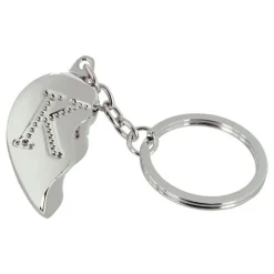 Out of the blue KG Nøglering Halvt Hjerte med Bogstav - Accessories