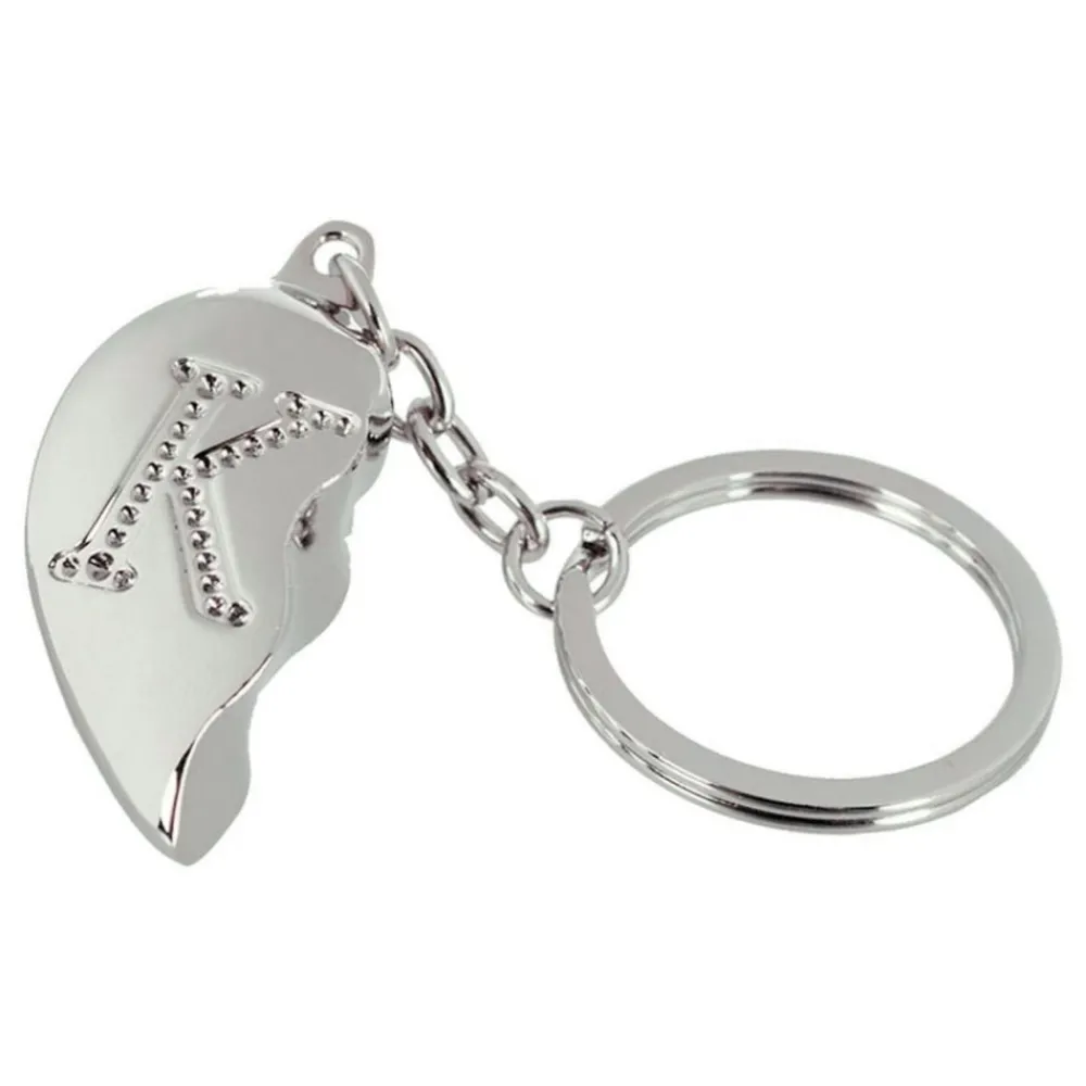 Out of the blue KG Nøglering Halvt Hjerte med Bogstav - Accessories